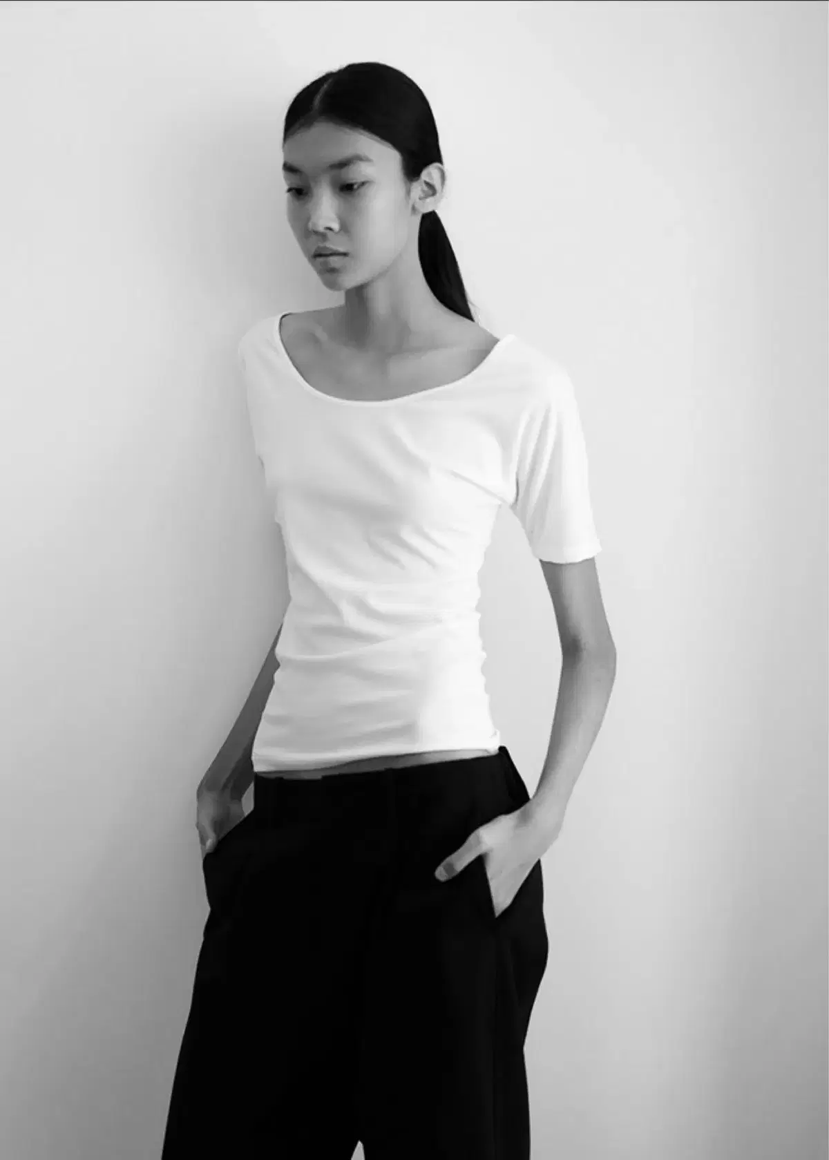 Le17septembre CLARE JERSEY TOP in COTTON